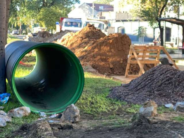 Culminaron con las obras pluviales sobre la calle Vélez Sarsfield entre Av. Pujol y Junín
